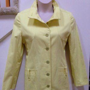 NEW i.e. Petite Coat, Size: PXL, Fully Lined, 100% Cotton ,Color: Yellow